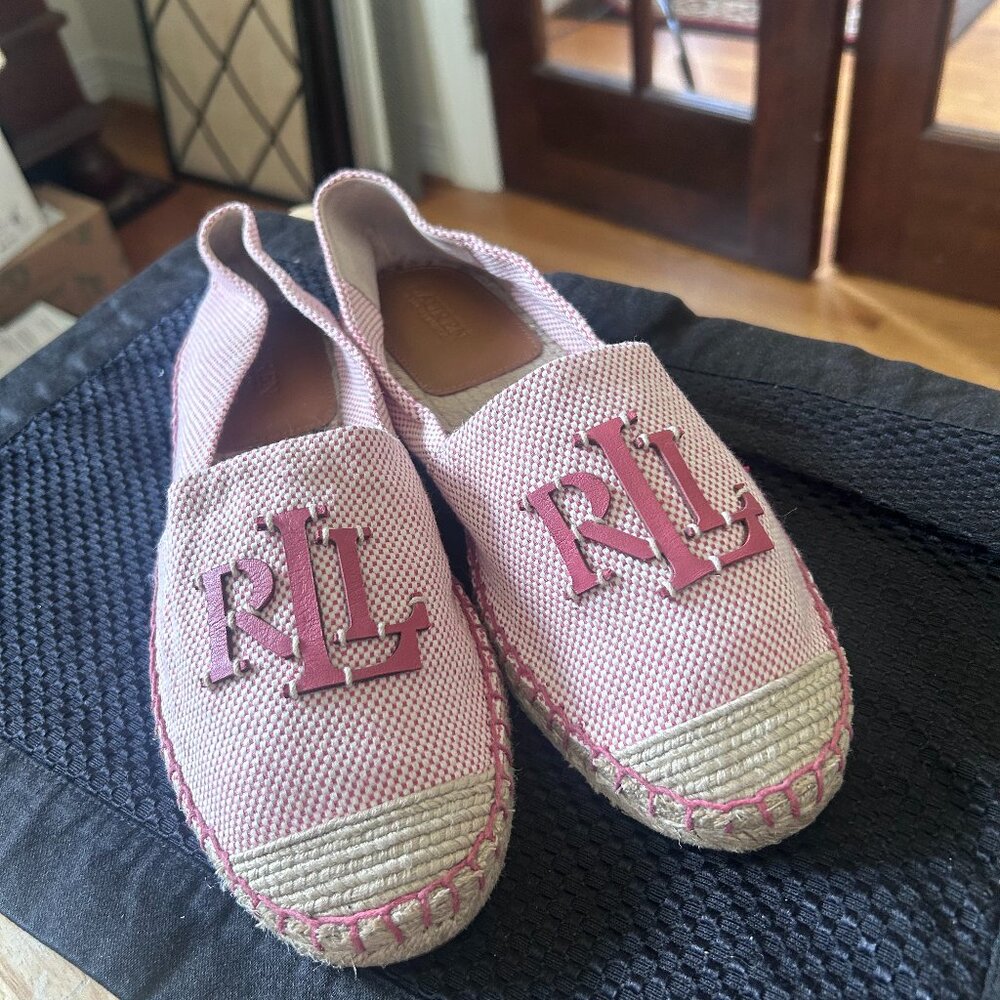 Ralph Lauren Cameryn II Canvas Espadrille, Size 8.5